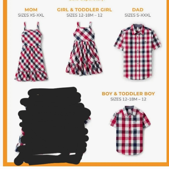 Gymboree American Cutie Plaid Family Set Outfits - Picture 2 of 5